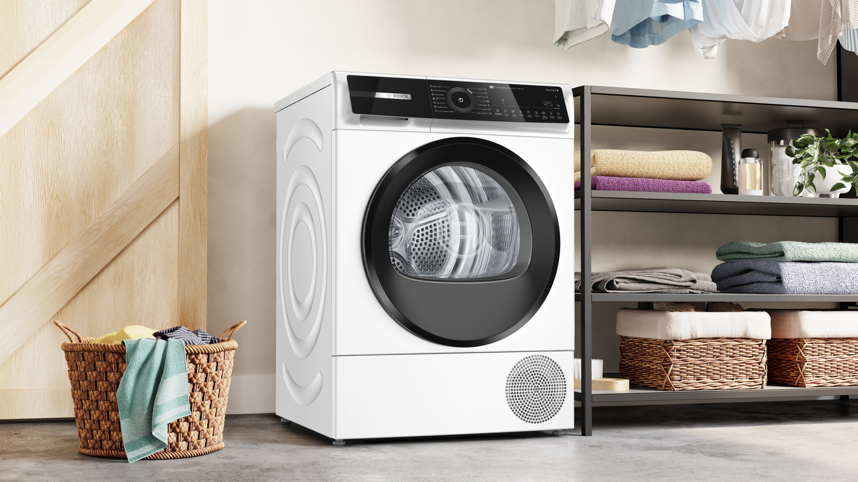 Series 6, heat pump dryer, 9 kg, WQN246D0BY