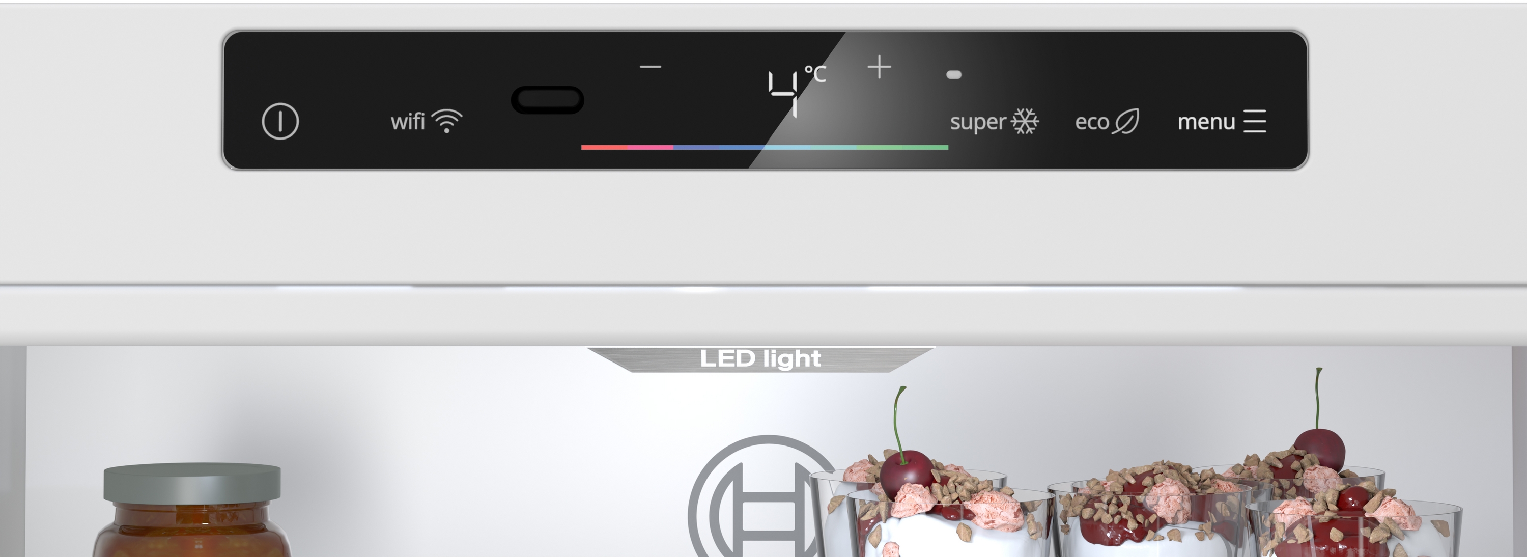 Series 4, free-standing fridge-freezer with freezer at bottom, 186.2 x 69.5 cm, Brushed steel (with anti-fingerprint), KGN56VPD0N