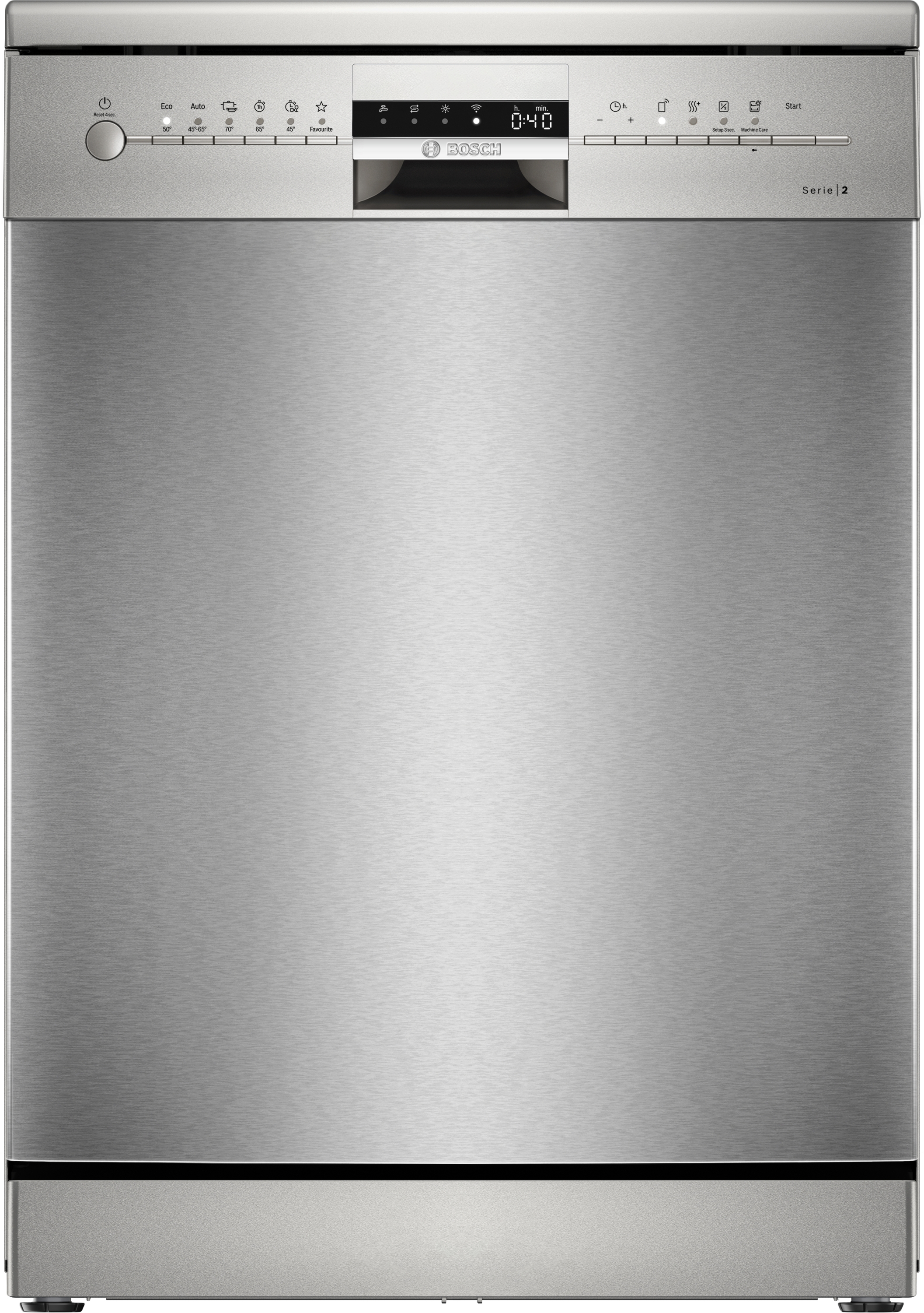 Series 2, free-standing dishwasher, 60 cm, Brushed steel anti-fingerprint, SMS2IVI68E