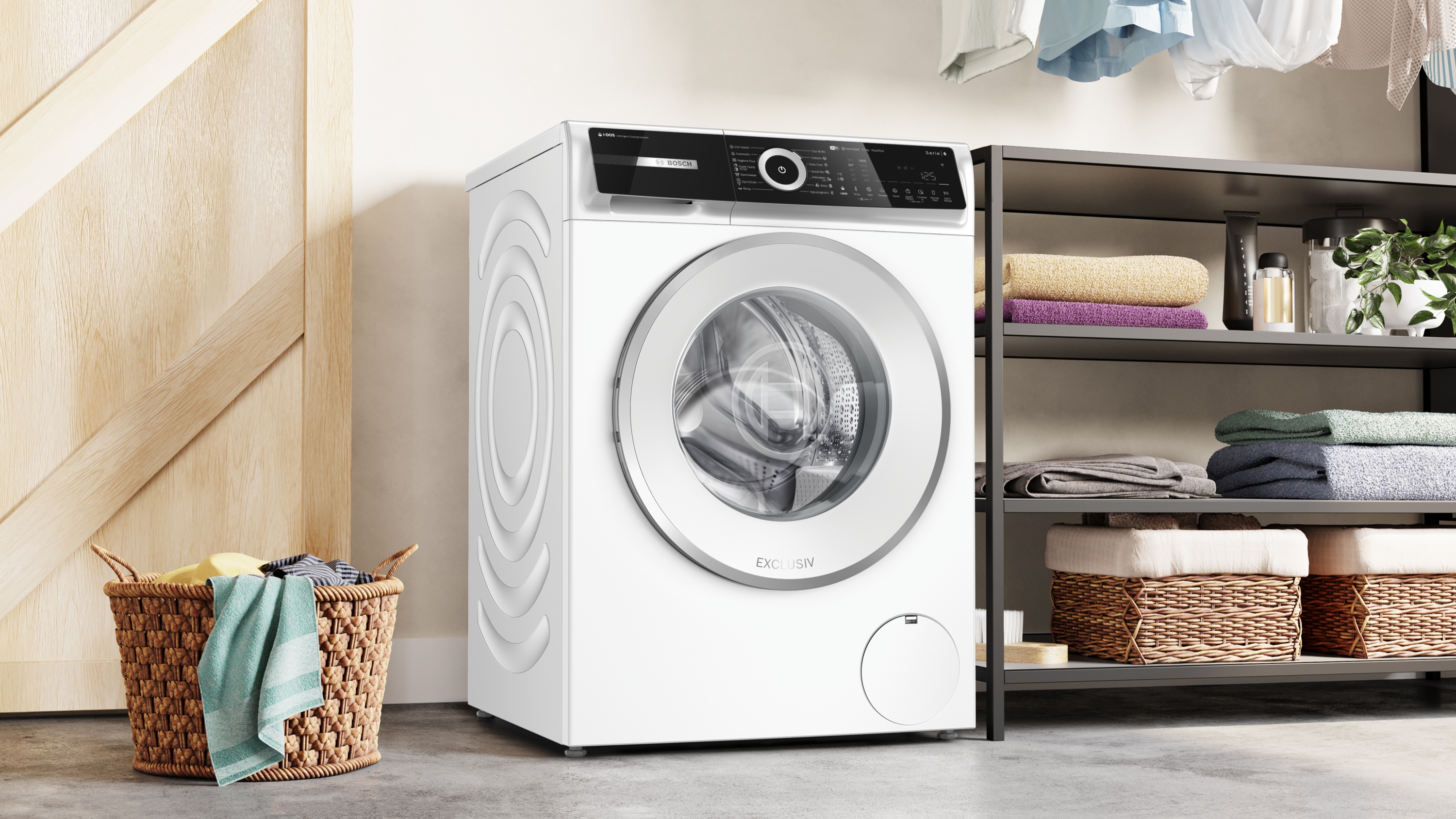 Series 6, washing machine, frontloader fullsize, 11 kg, 1400 rpm, WGN264A0BY