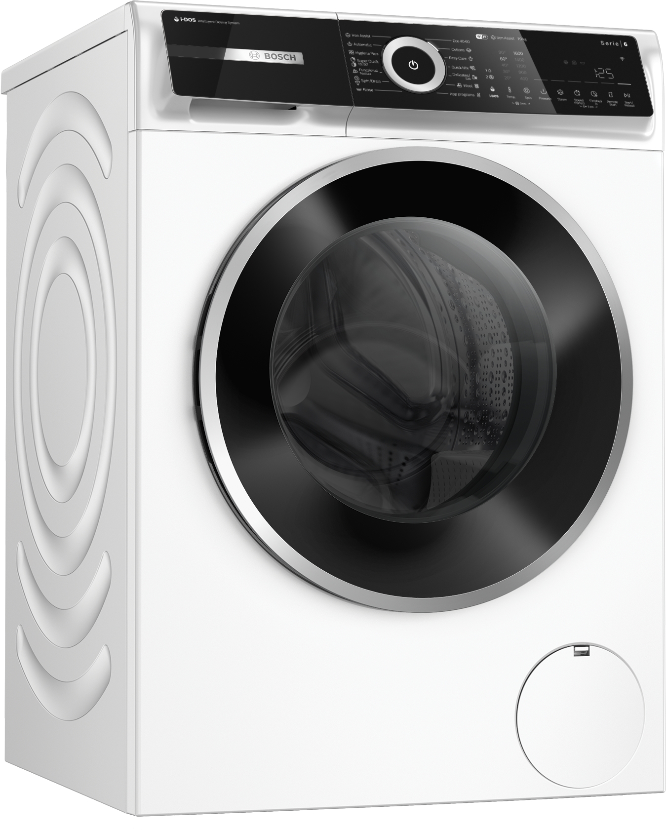 Series 6, washing machine, frontloader fullsize, 10 kg, 1600 rpm, WGN256A0BY