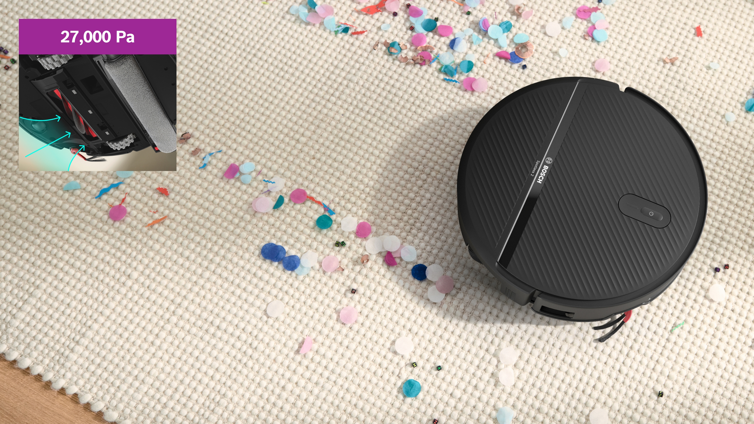 Robot vacuum cleaner, Spotless 2 Advanced, BCR2S2BX