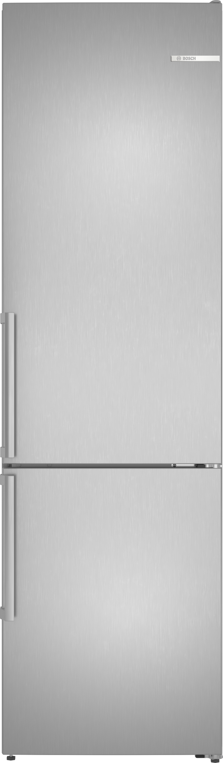 Series 4, free-standing fridge-freezer with freezer at bottom, 203.2 x 59.5 cm, Stainless steel look, KGN39VLCW