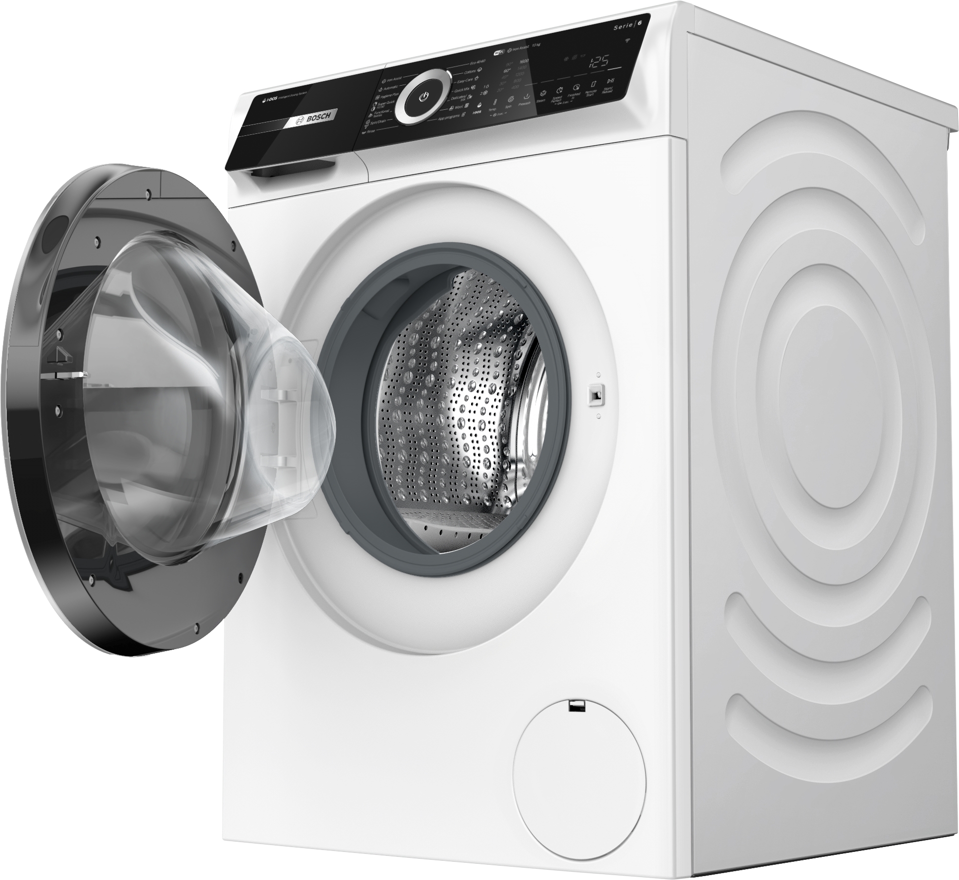 Series 6, washing machine, frontloader fullsize, 10 kg, 1600 rpm, WGN256A0BY