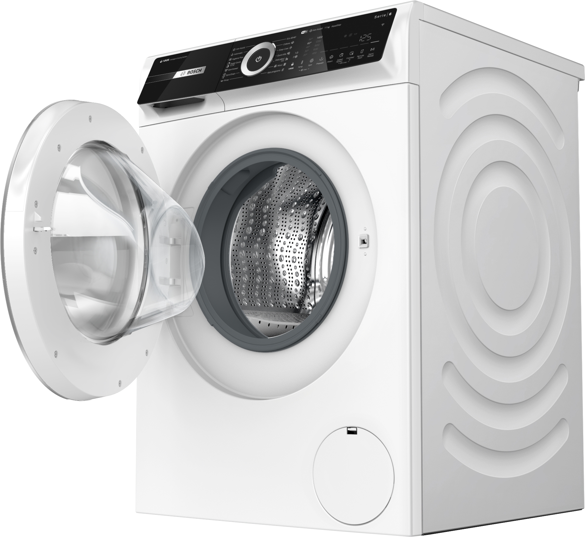 Series 6, washing machine, frontloader fullsize, 11 kg, 1400 rpm, WGN264A0BY