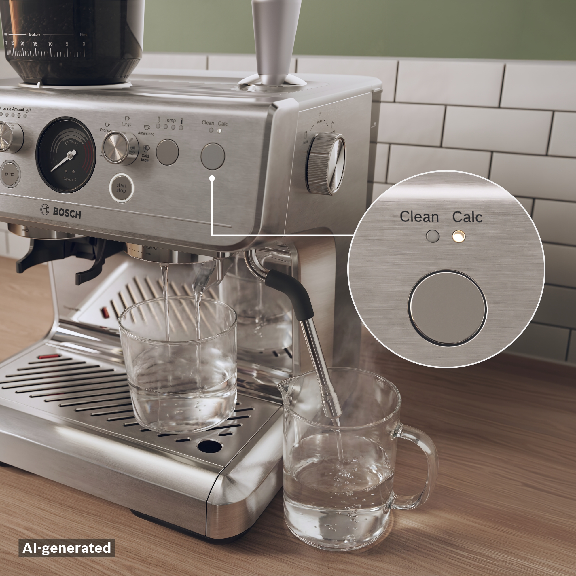 Serija 4, Semi Automatic Coffee Maker, Nerđajući čelik, PFE403C3