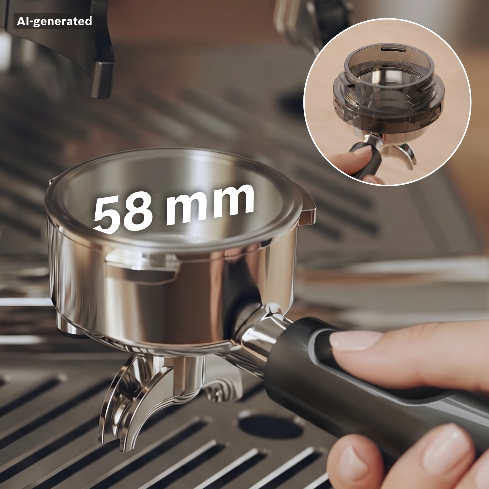 Series 4, Semi Automatic Coffee Maker, Stainless steel, PFE401B3