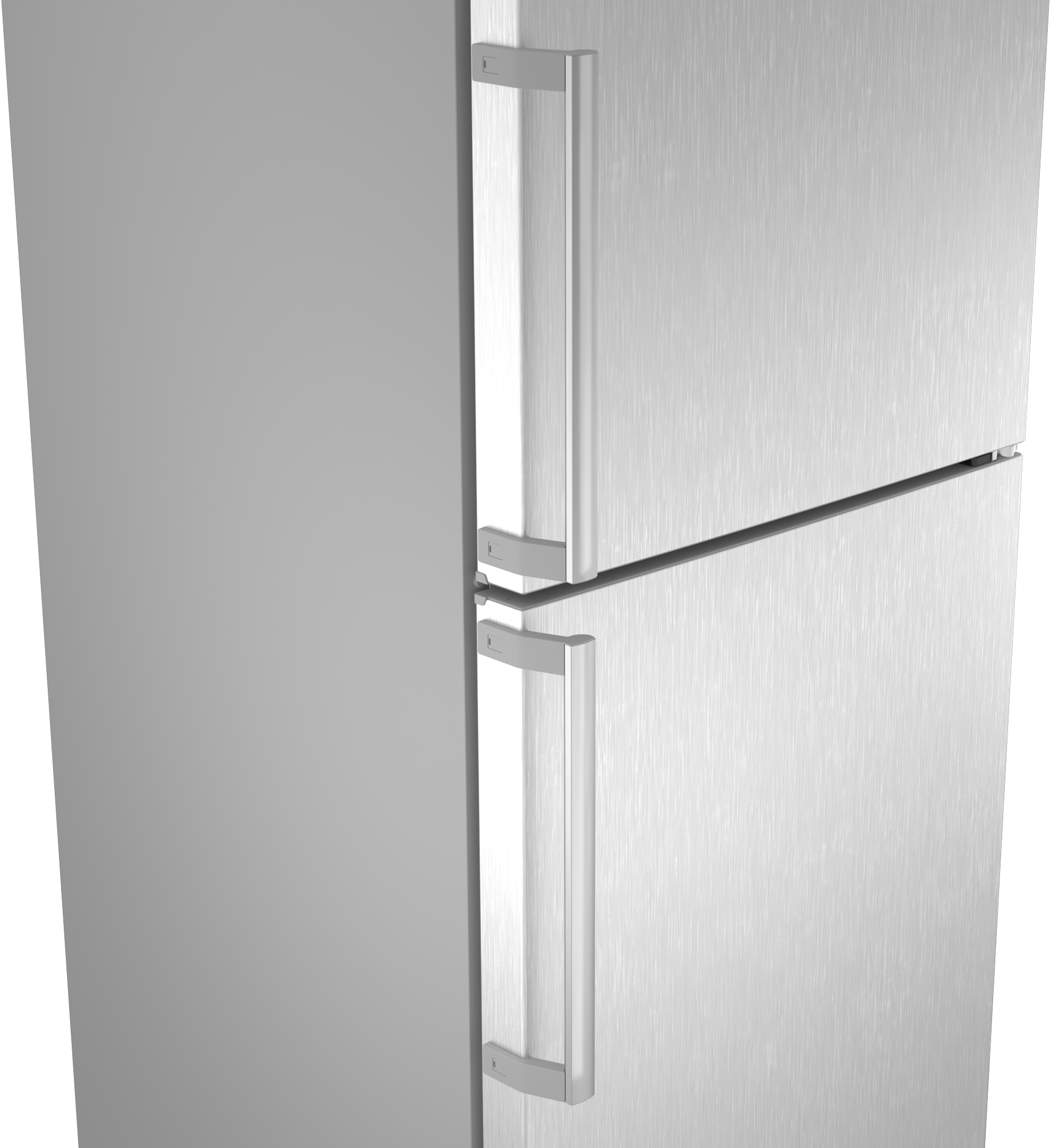 Series 4, free-standing fridge-freezer with freezer at bottom, 203.2 x 59.5 cm, Stainless steel look, KGN39VLCW