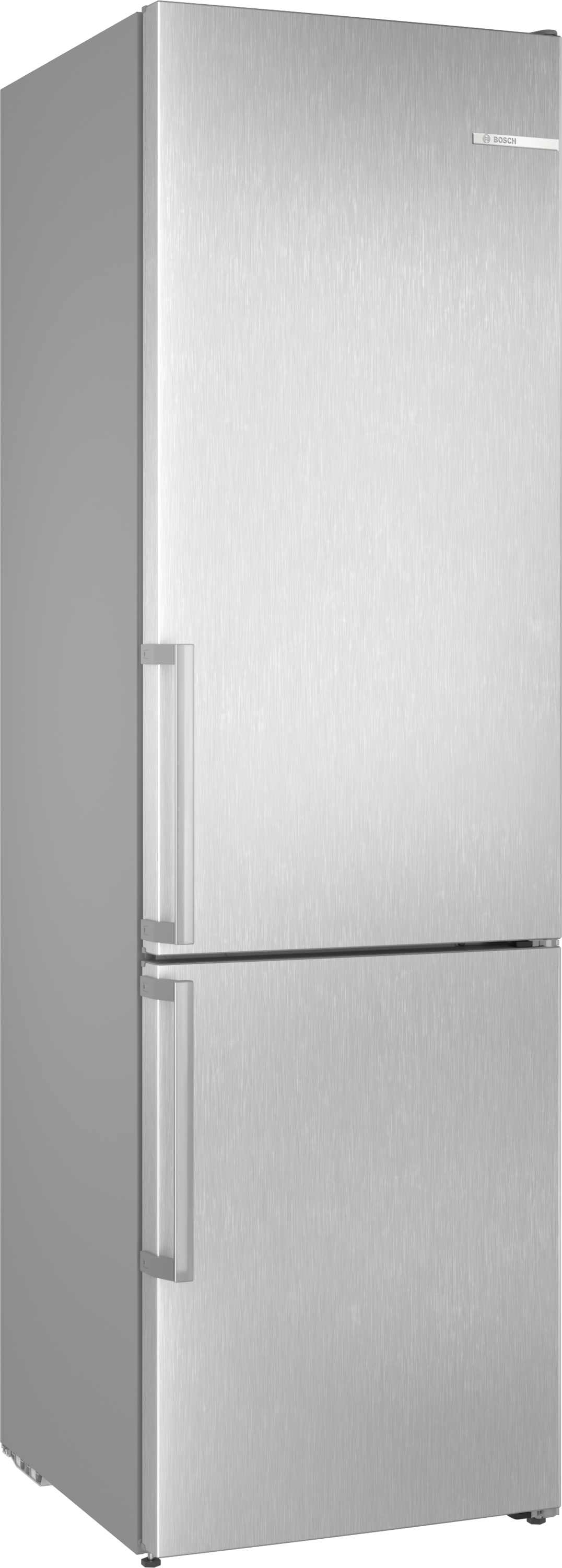 Series 4, free-standing fridge-freezer with freezer at bottom, 203.2 x 59.5 cm, Stainless steel look, KGN39VLCW