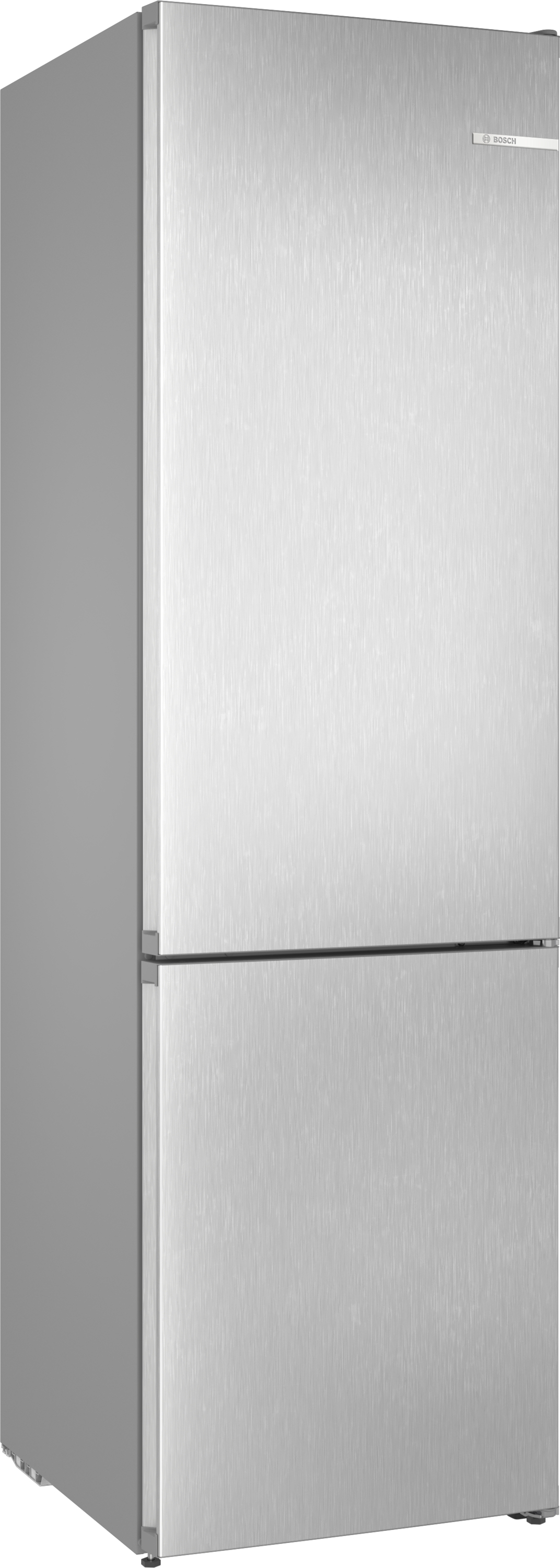 Series 4, free-standing fridge-freezer with freezer at bottom, 203.2 x 59.5 cm, Stainless steel look, KGN39VLDK