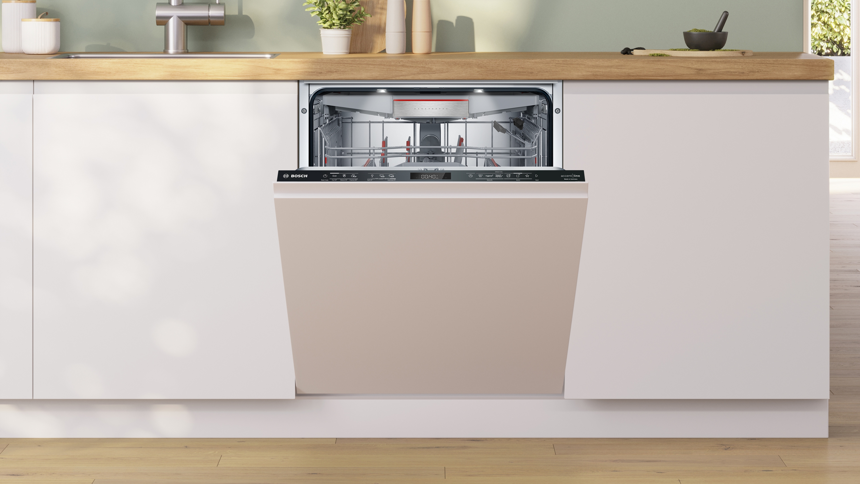 Series 8, fully-integrated dishwasher, 60 cm, Variable hinge for special installation situations, SMT8EC800E