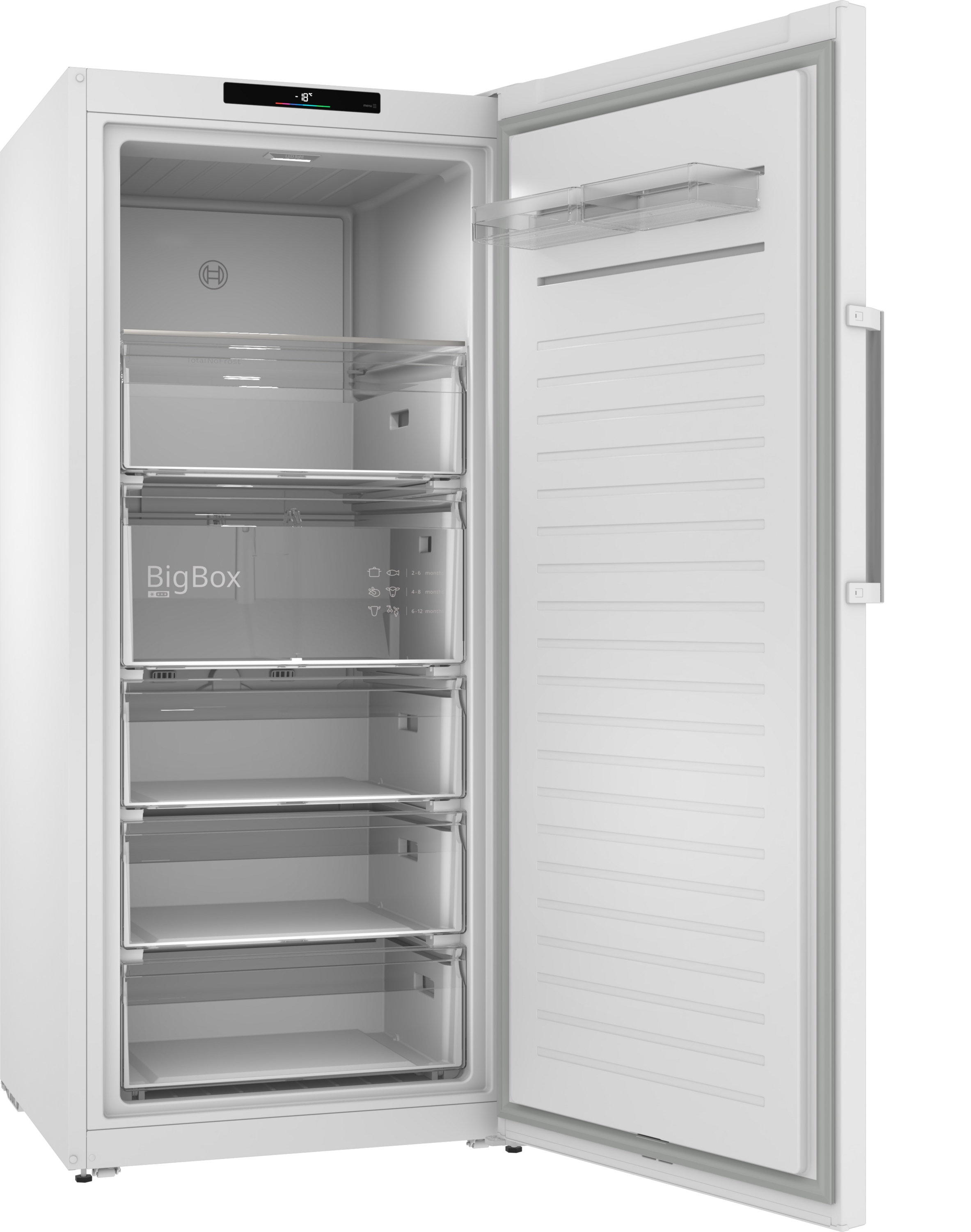Series 4, free-standing freezer, 161.2 x 69.5 cm, White, GSN51VWDG