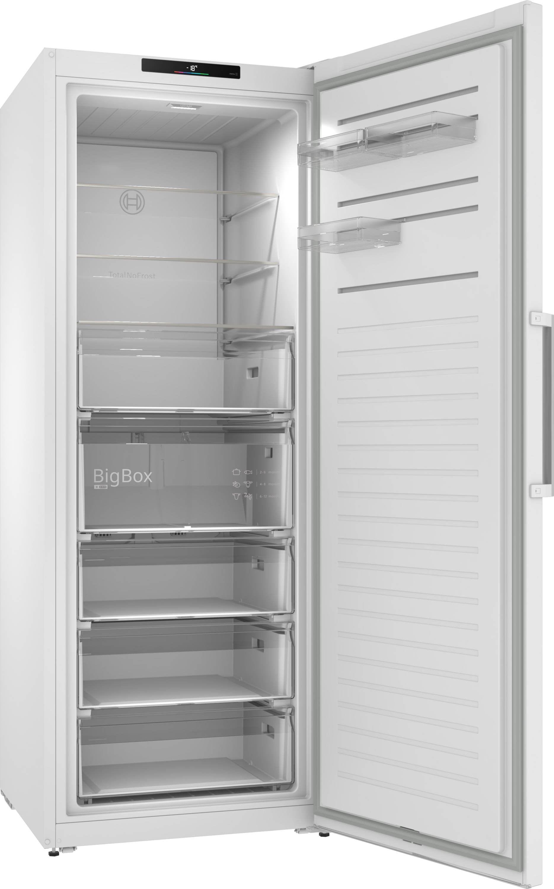 Series 4, free-standing freezer, 186.2 x 69.5 cm, White, GSN56VWDG