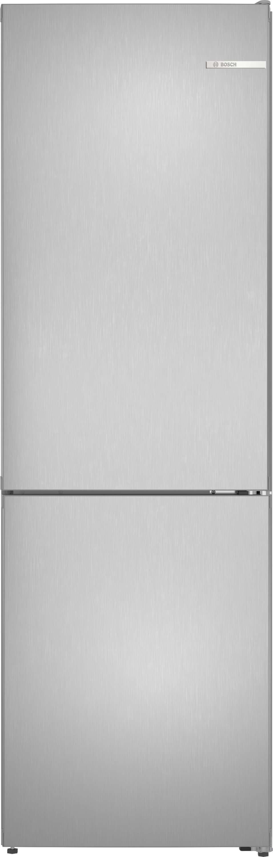 Series 4, free-standing fridge-freezer with freezer at bottom, 186.2 x 59.5 cm, Stainless steel look, KGN36VLCK